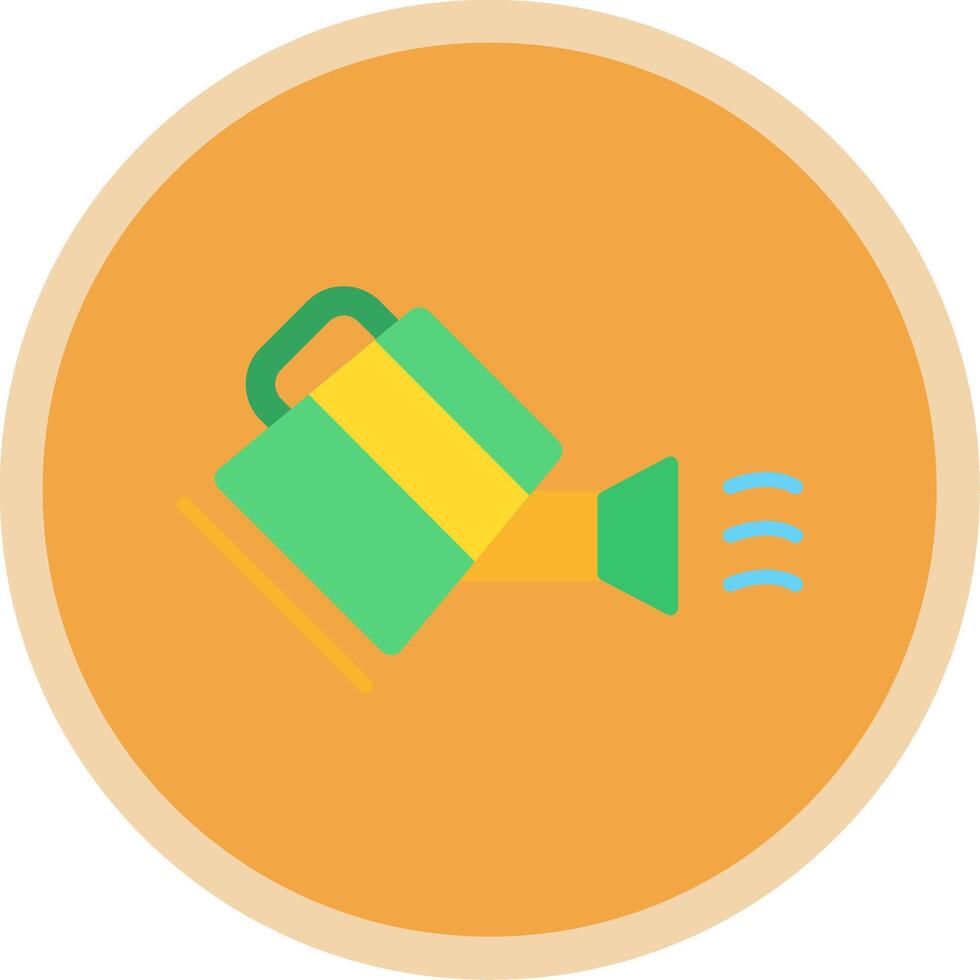 Water Can Flat Multi Circle Icon vector