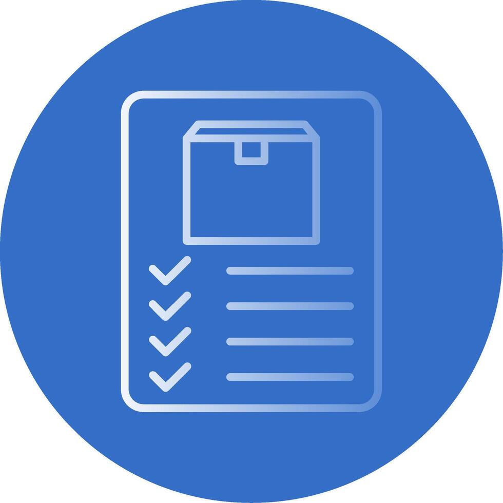 Inventory Flat Bubble Icon vector