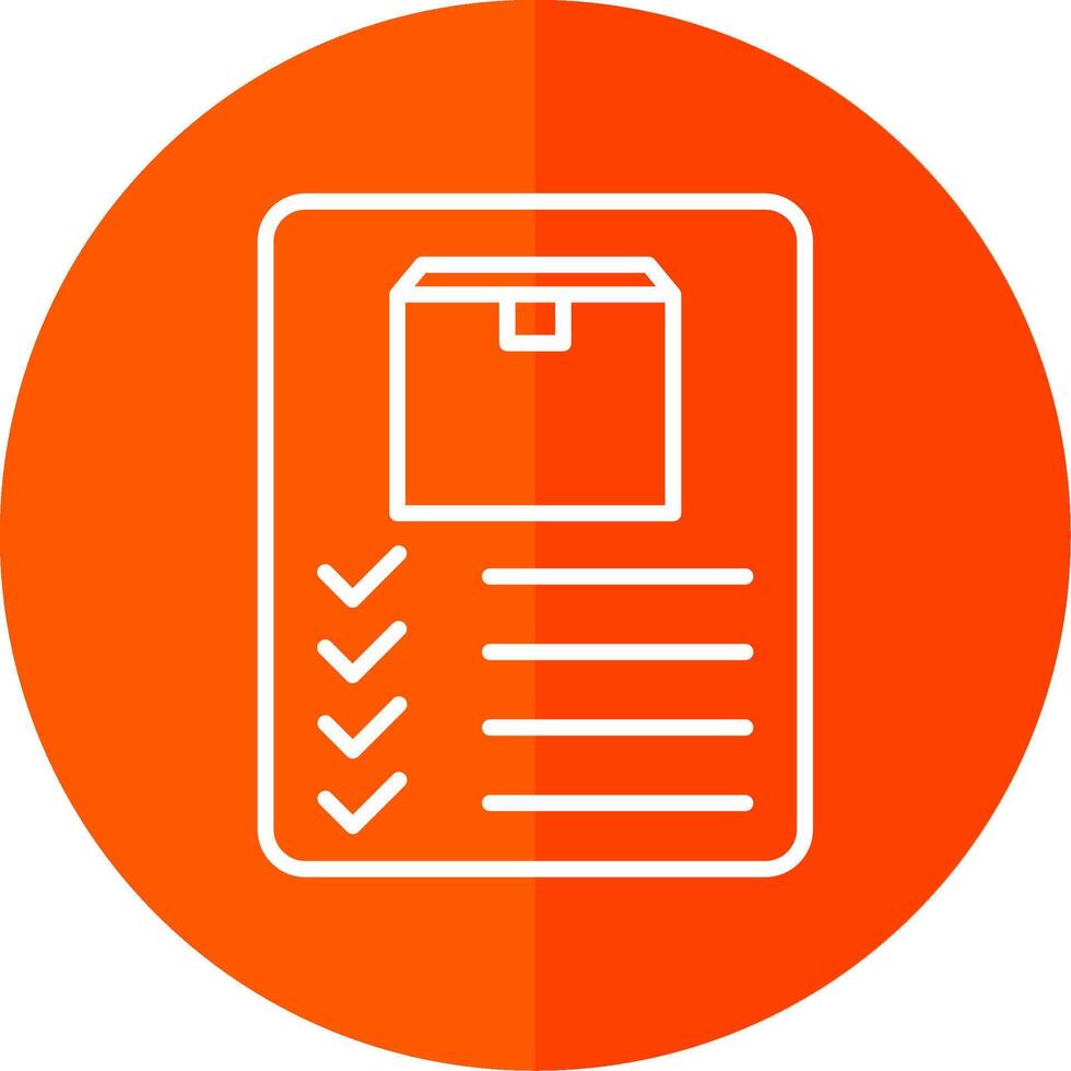 Inventory Line Yellow White Icon vector