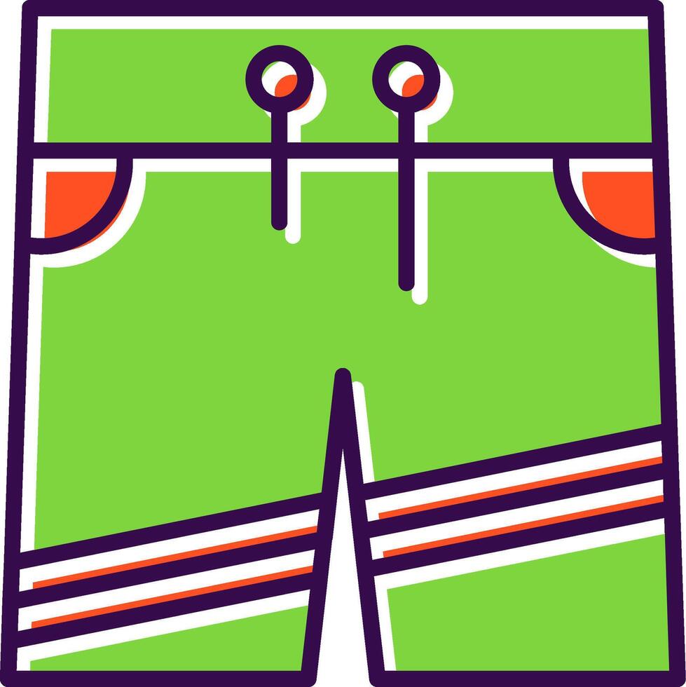 Shorts filled Design Icon vector
