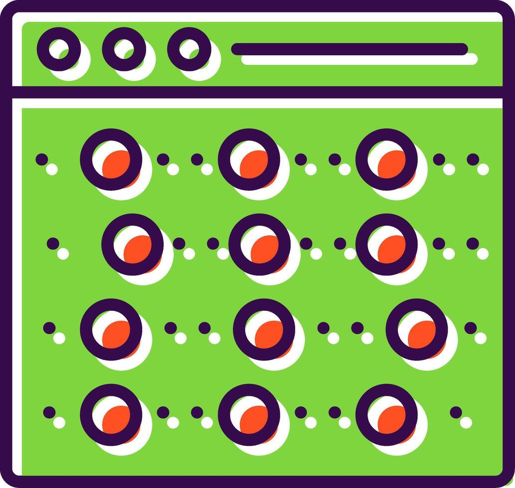 Recognition filled Design Icon vector