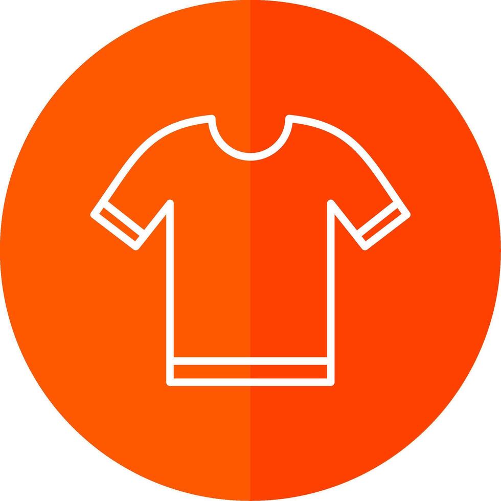 Shirt Line Yellow White Icon vector