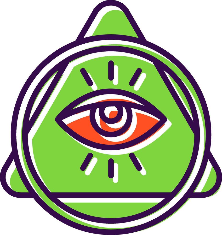 Eye Of Providence filled Design Icon vector