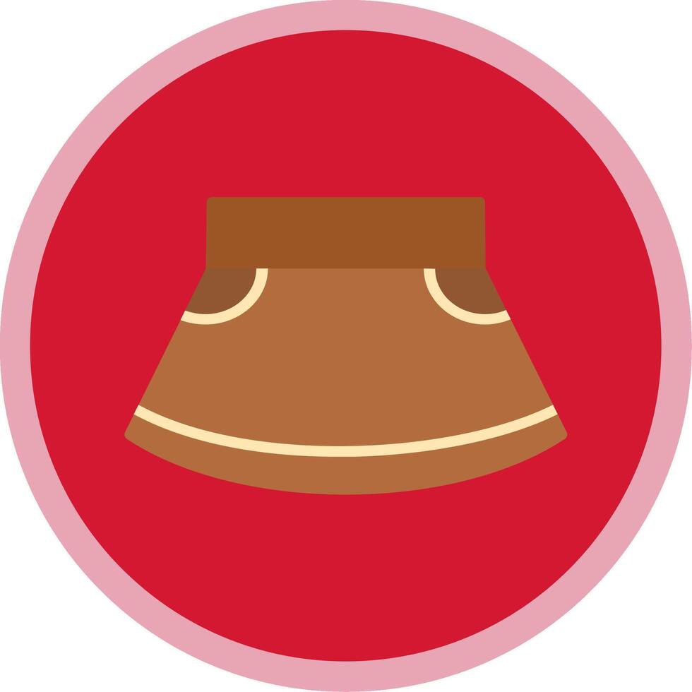 Skirt Flat Multi Circle Icon vector