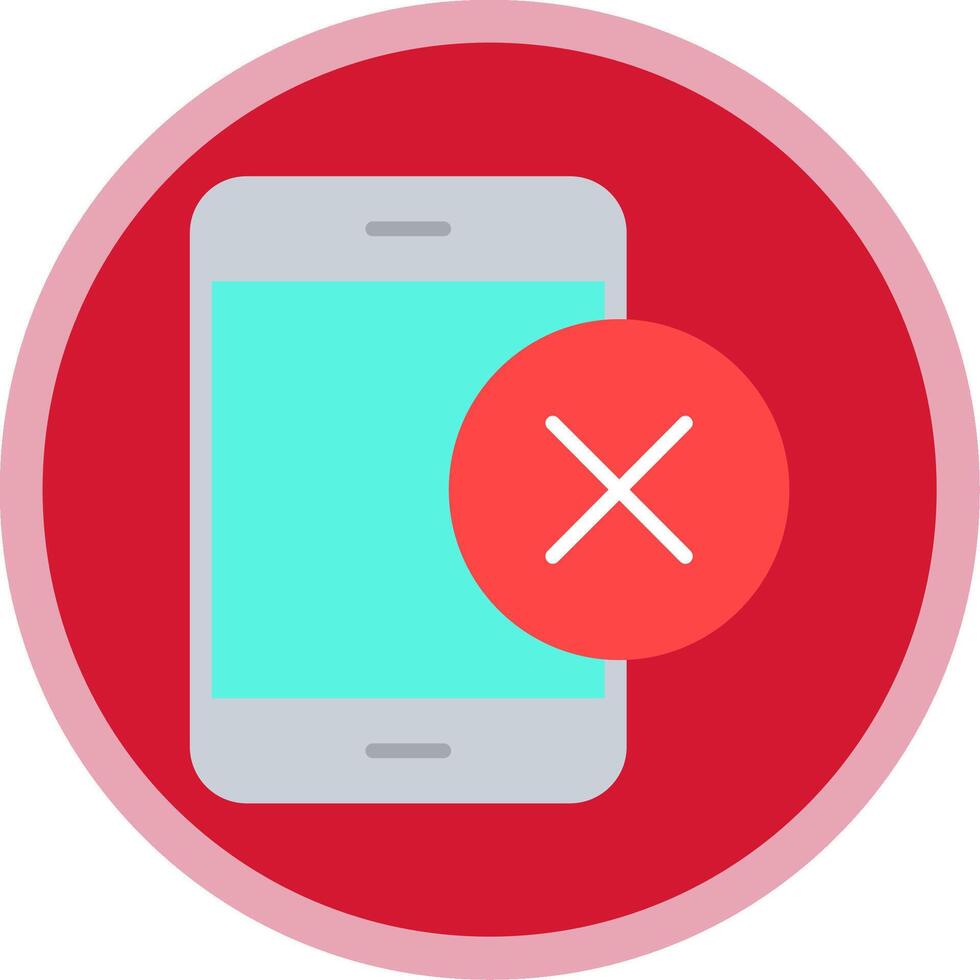 Smartphone Flat Multi Circle Icon vector