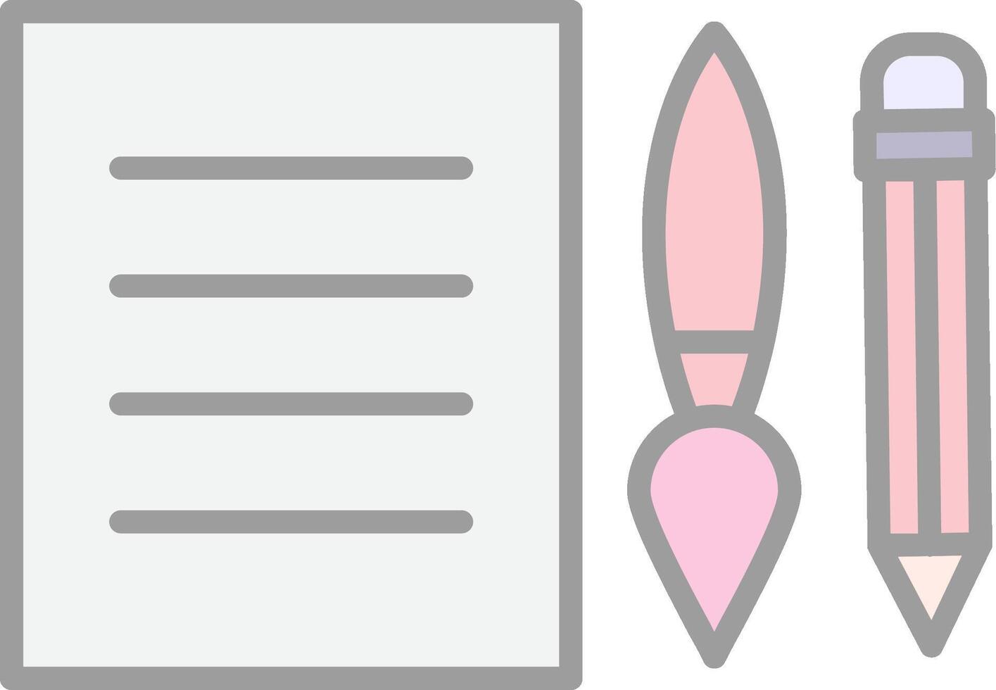 Edit Tools Line Filled Light Icon vector