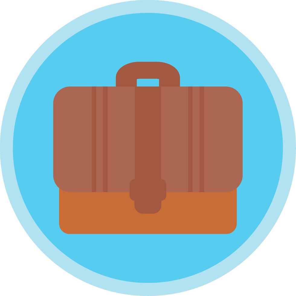 Portfolio Flat Multi Circle Icon vector