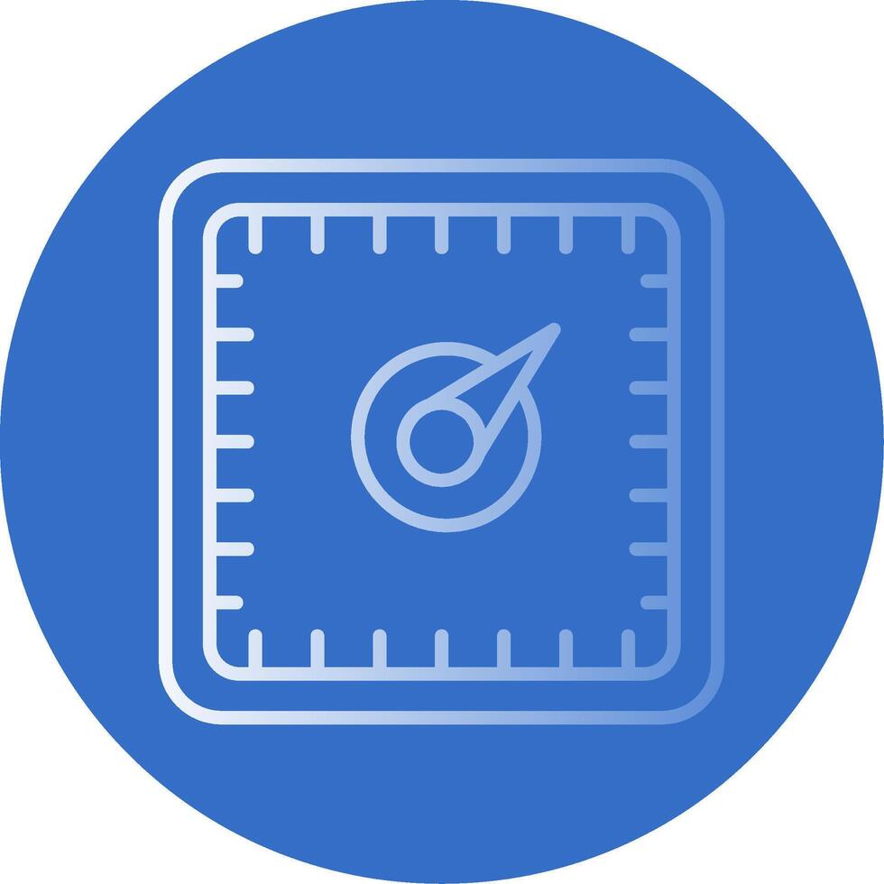 Gauge Flat Bubble Icon vector