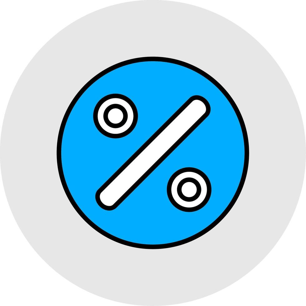 Divide Line Filled Light Icon vector