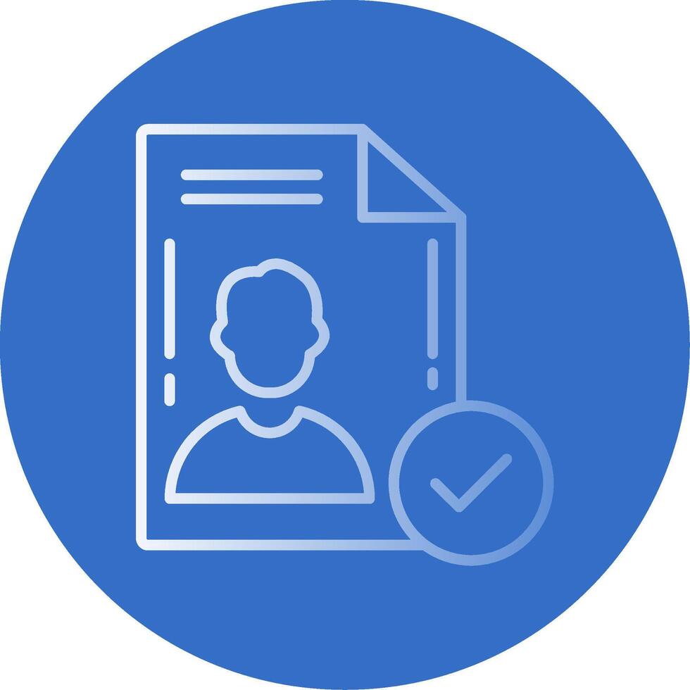 File Approved Flat Bubble Icon vector