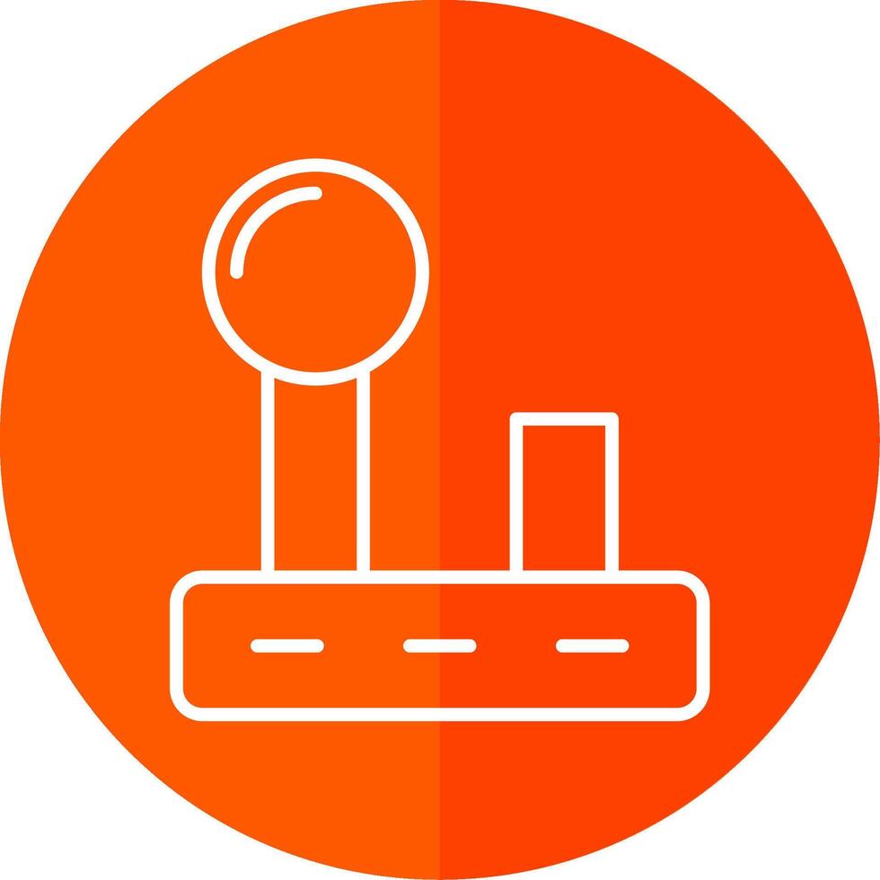 Joystick Line Yellow White Icon vector