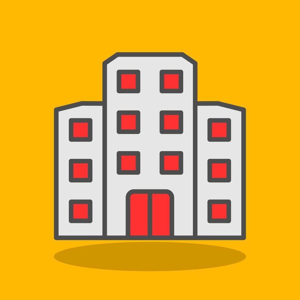 Flats Filled Shadow Icon vector