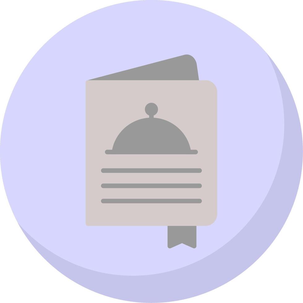 Menu Flat Bubble Icon vector