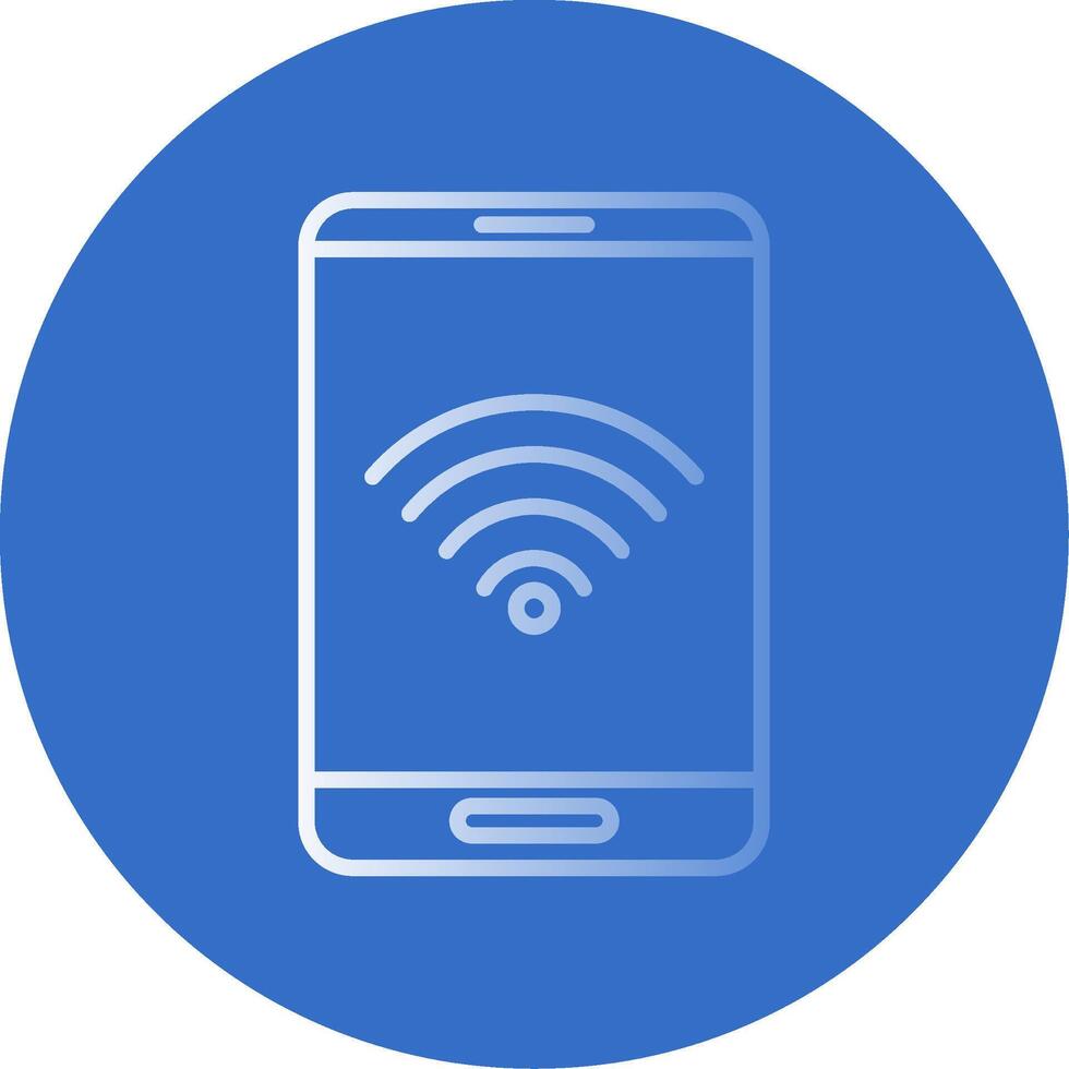 Wifi plano burbuja icono vector