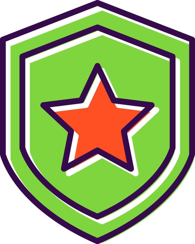 Shield filled Design Icon vector