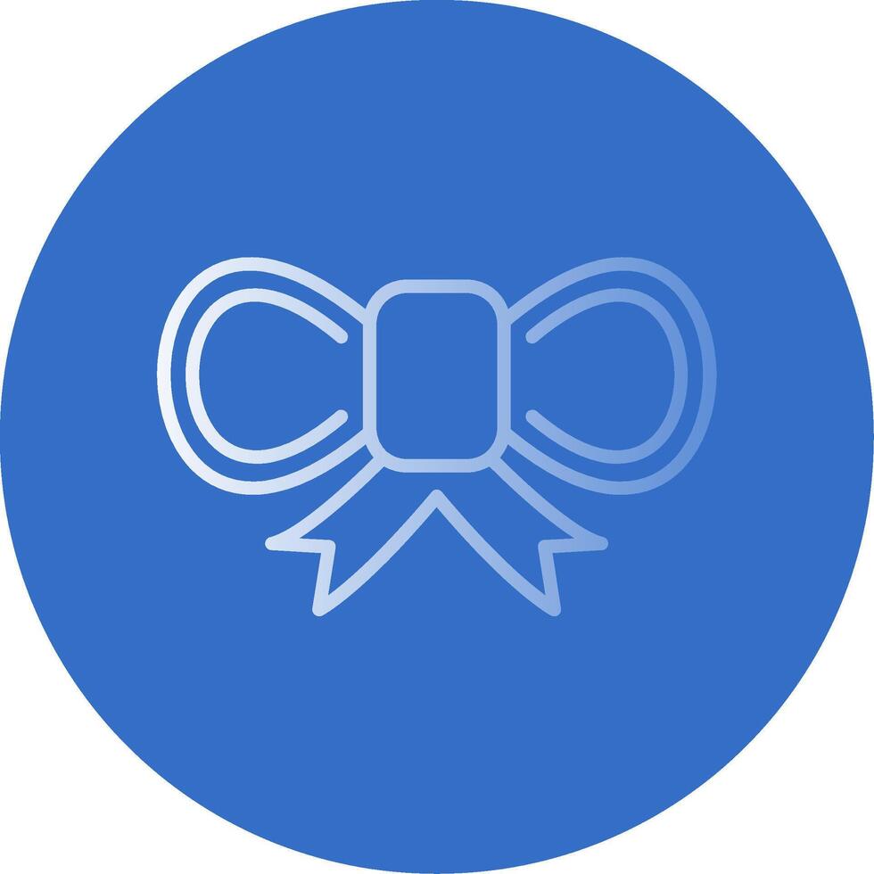 Bow Flat Bubble Icon vector