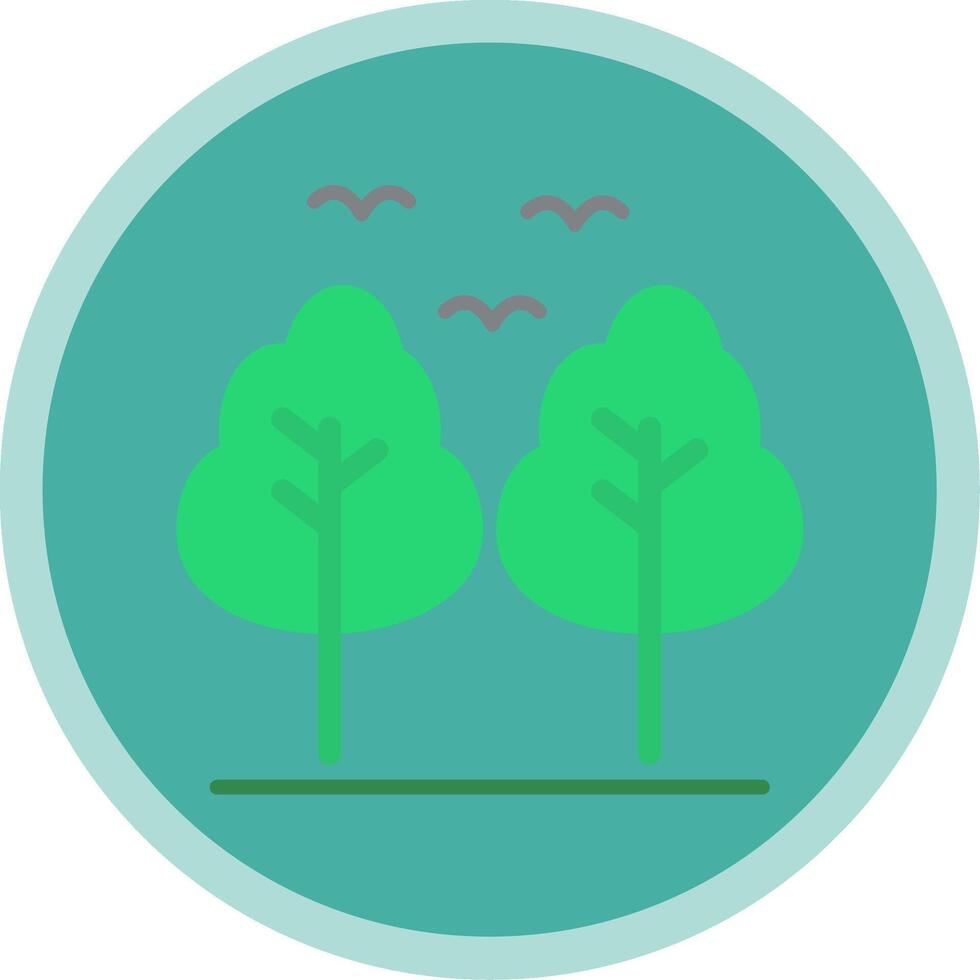 Forest Flat Multi Circle Icon vector