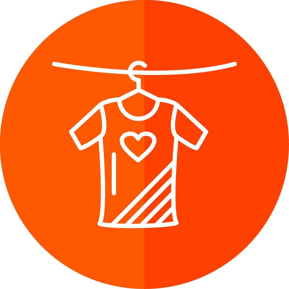 Clothes Line Yellow White Icon vector
