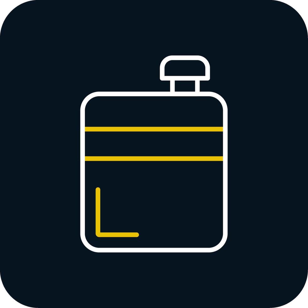 Flask Line Red Circle Icon vector