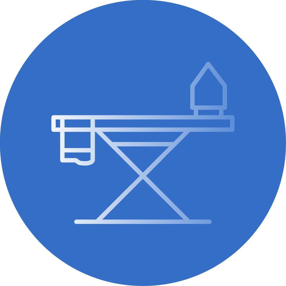 Iron Board Flat Bubble Icon vector