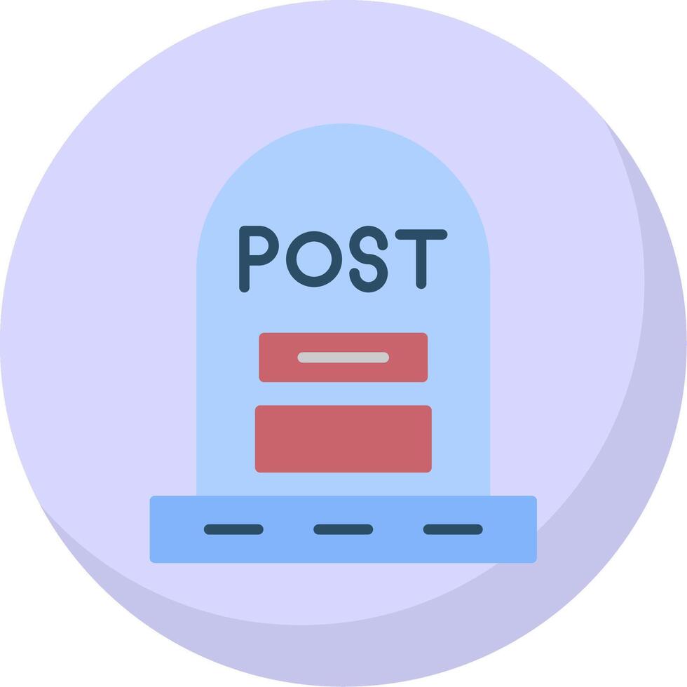 Post Flat Bubble Icon vector