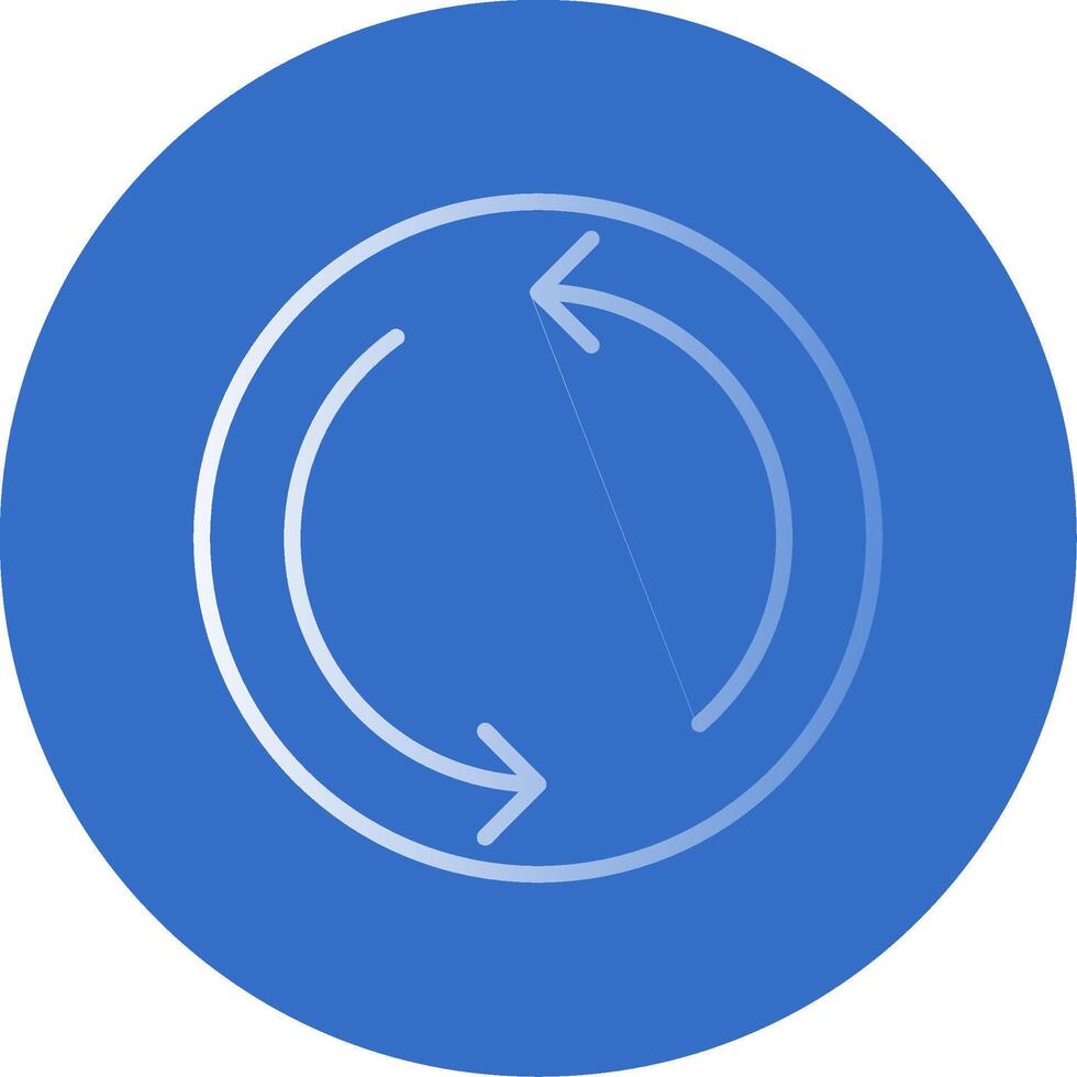 Repeat Flat Bubble Icon vector