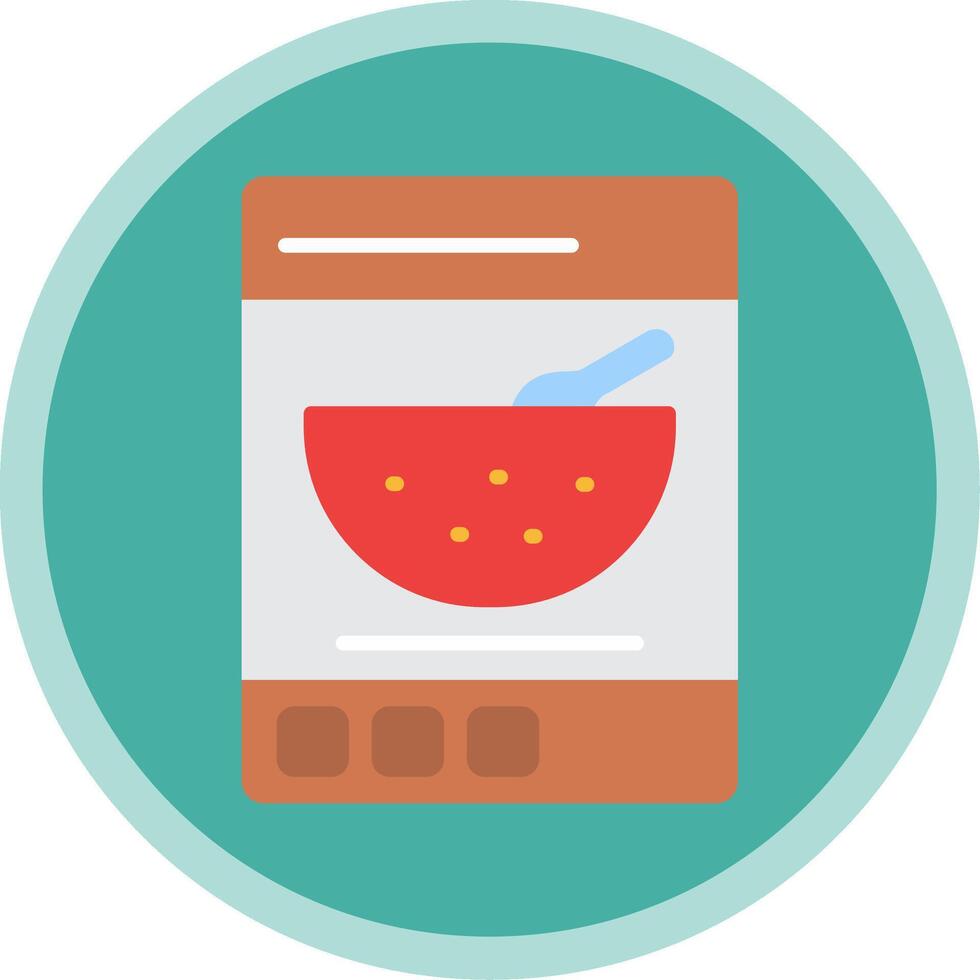 Cereals Flat Multi Circle Icon vector