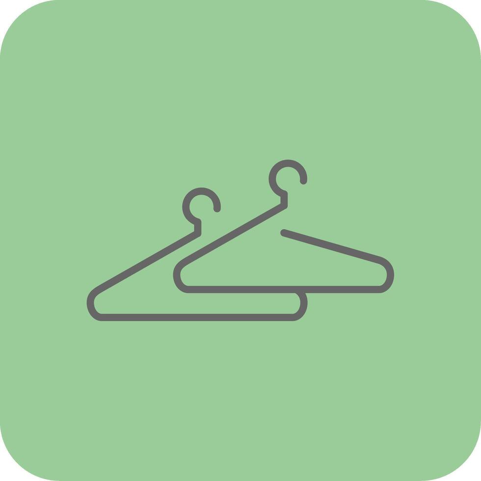 Hanger Filled Yellow Icon vector