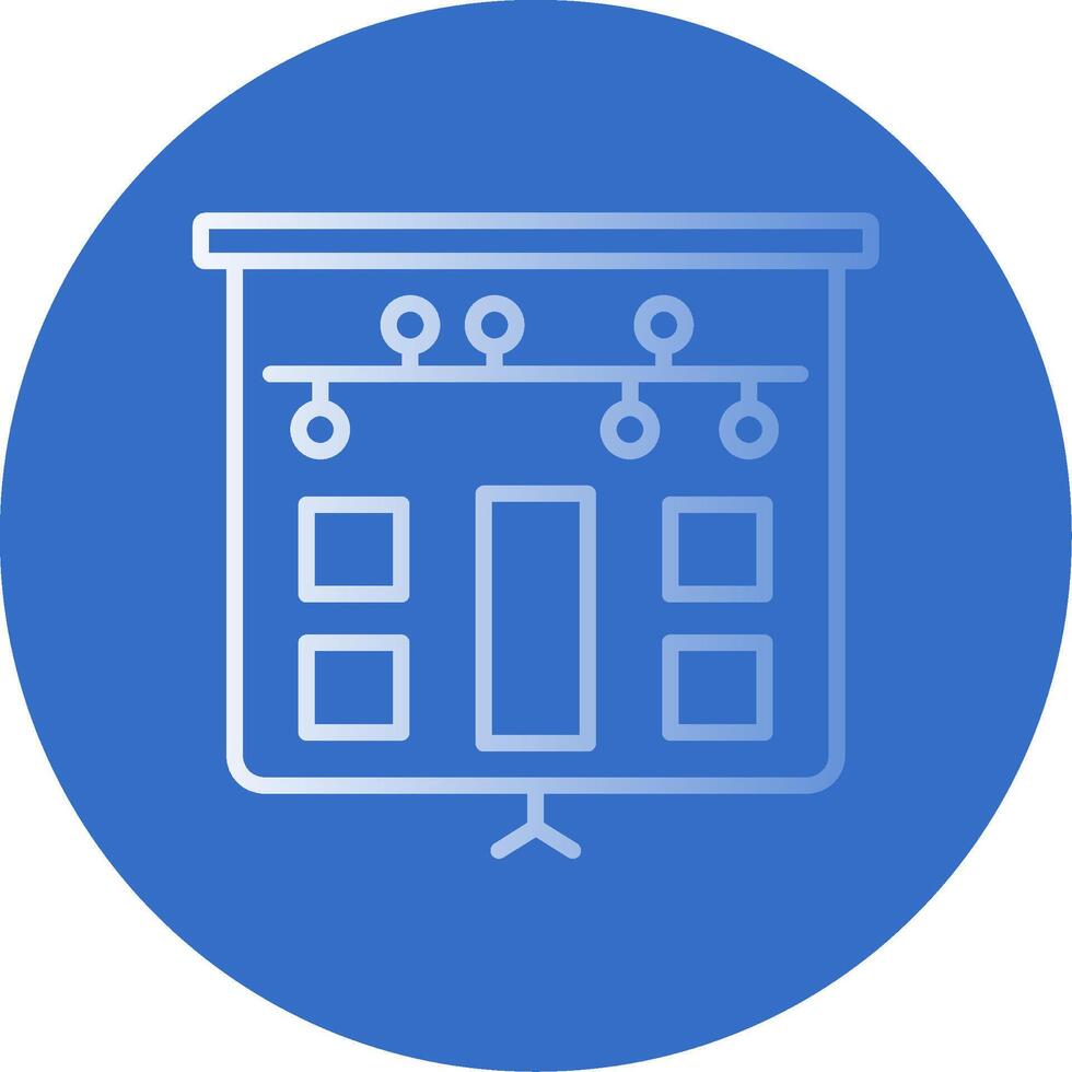Storyboard Flat Bubble Icon vector