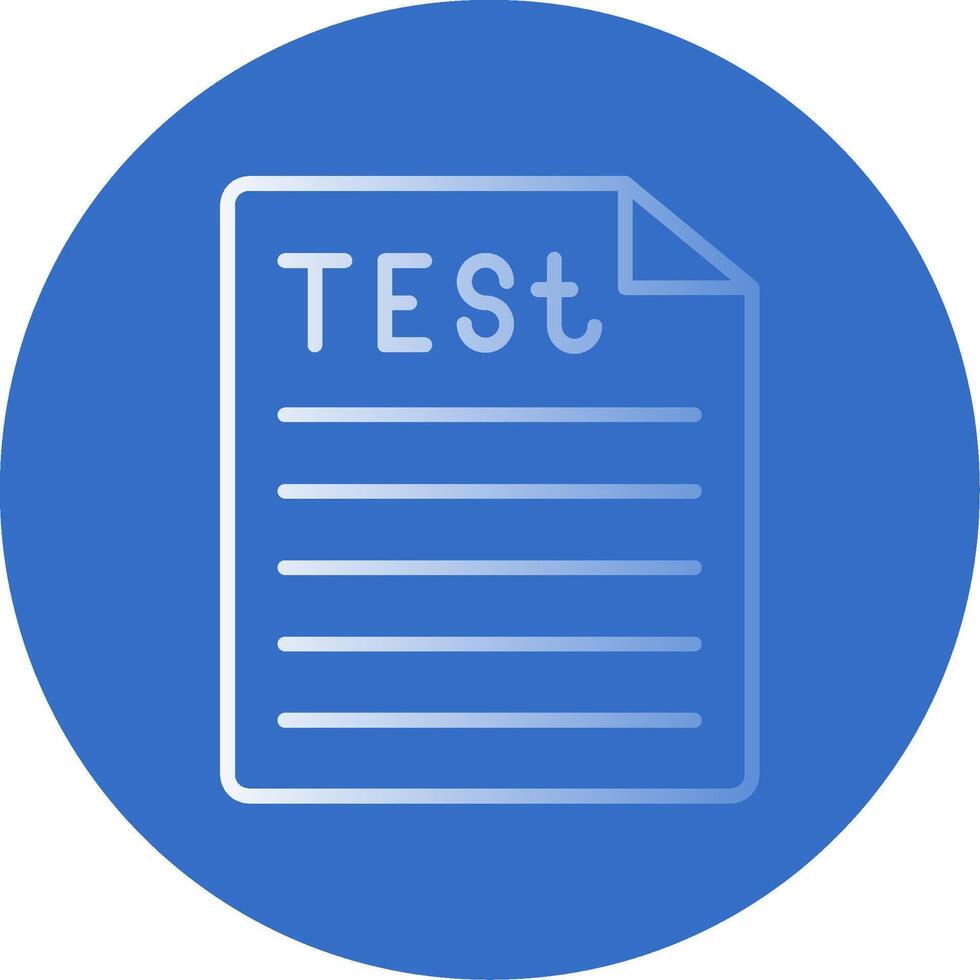 Test Flat Bubble Icon vector