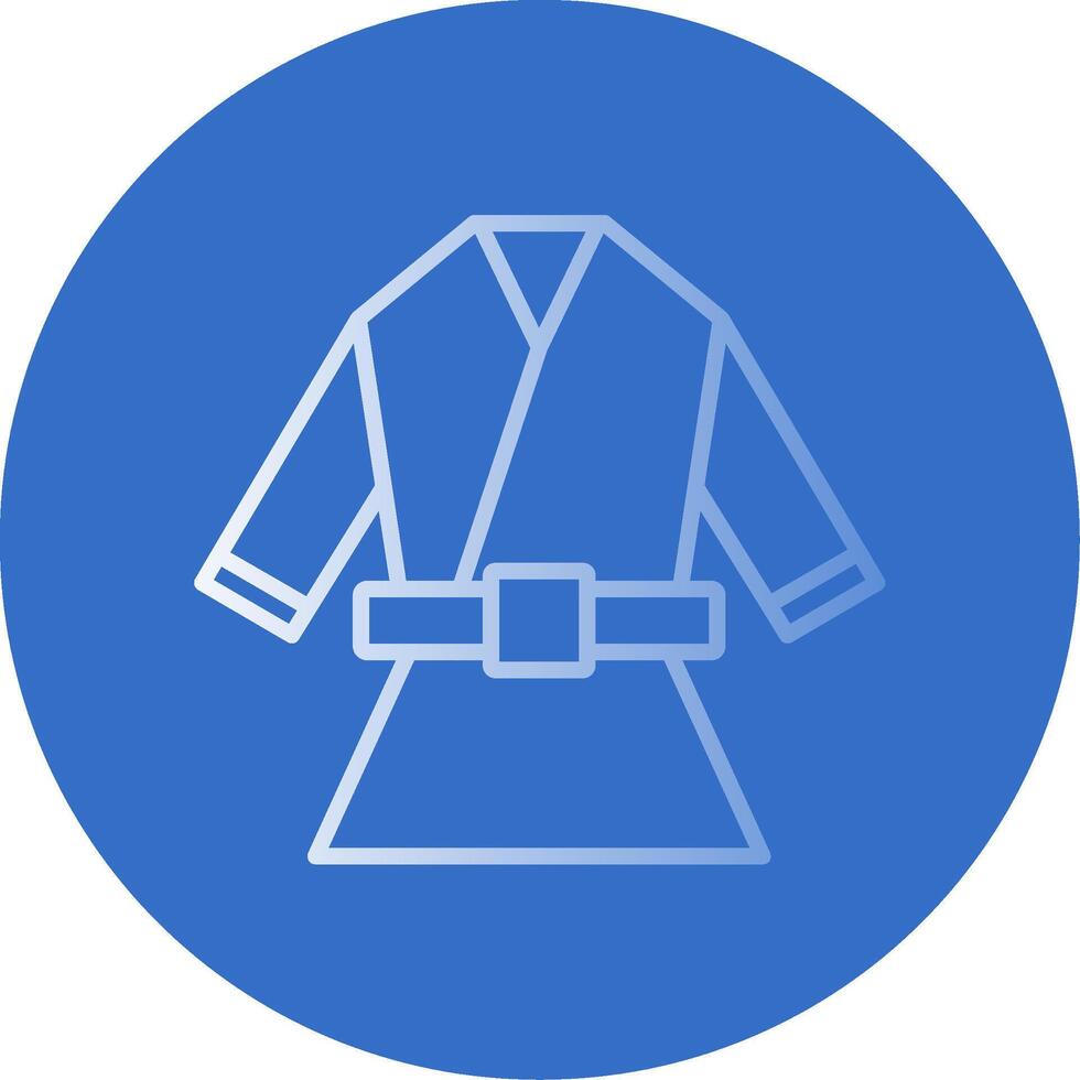 Kimono Flat Bubble Icon vector