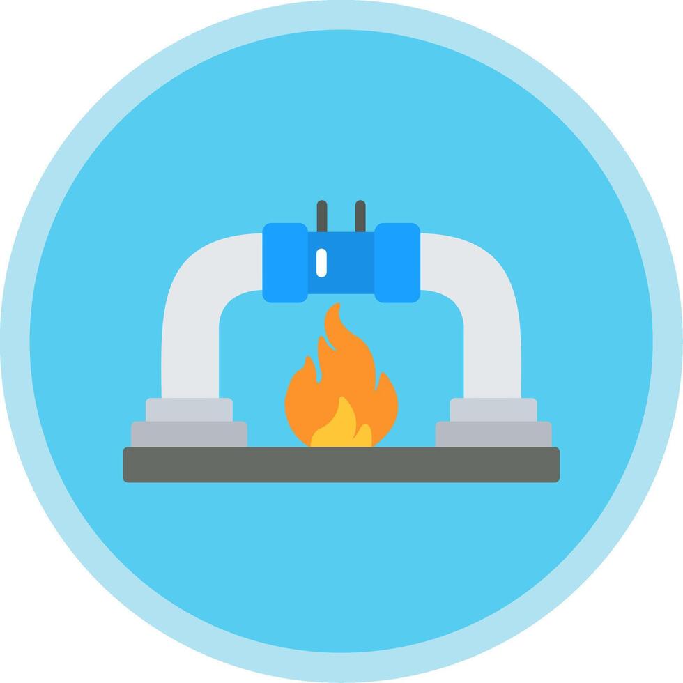 Gas PipeFlat Multi Circle Flat Multi Circle Icon vector