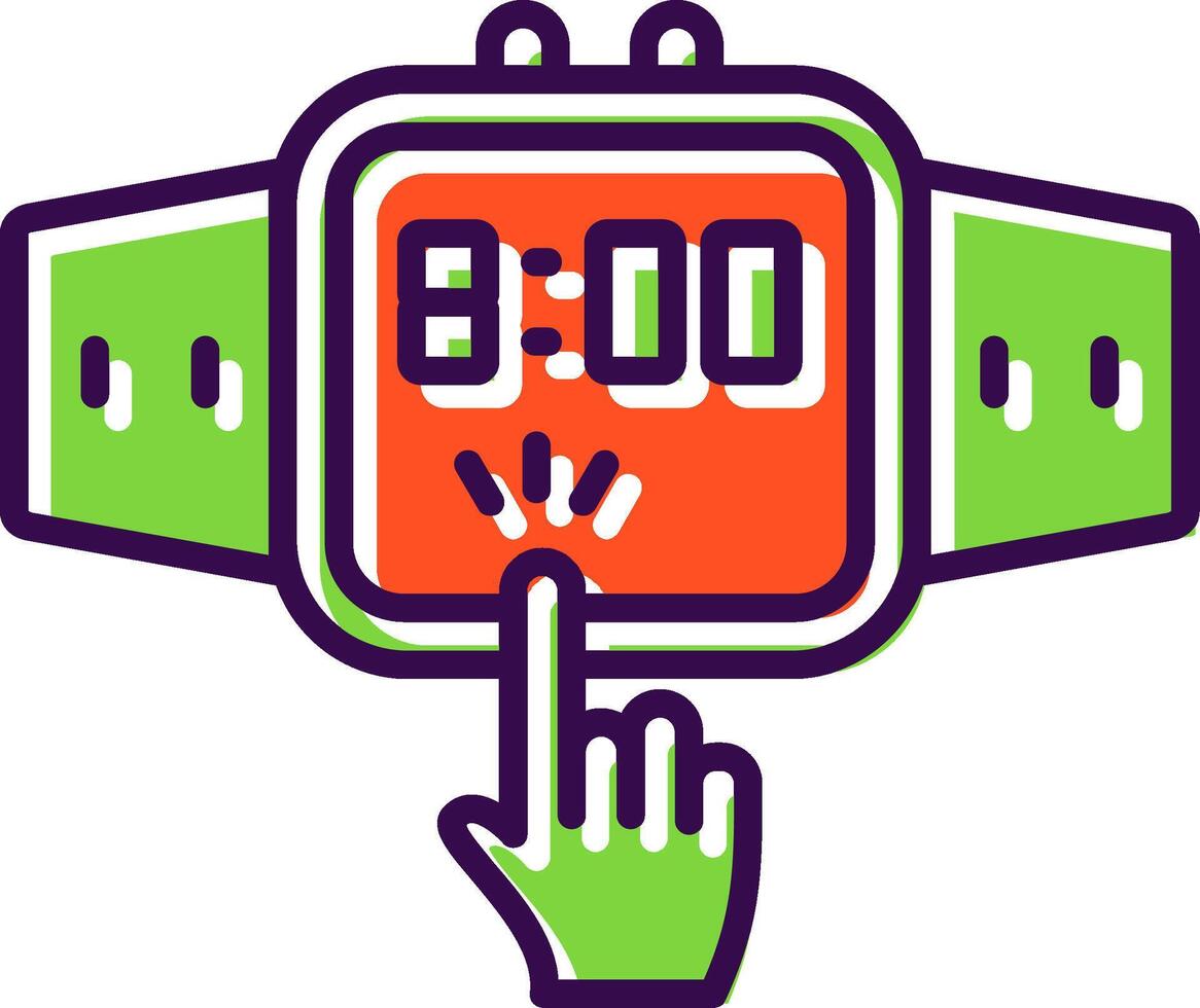 Touchscreen filled Design Icon vector