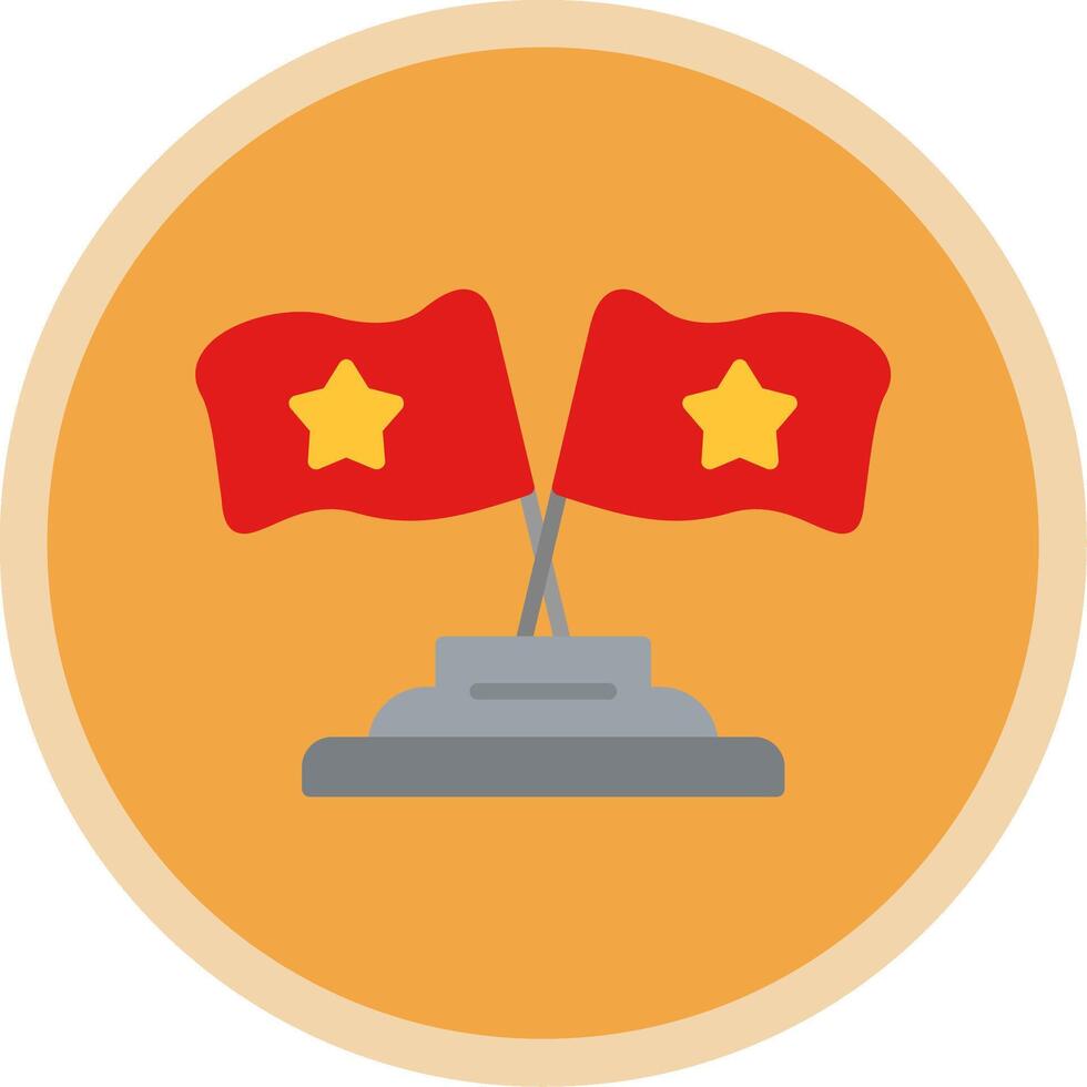 Flags Flat Multi Circle Icon vector