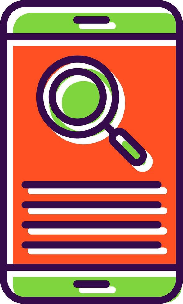 Smartphone filled Design Icon vector