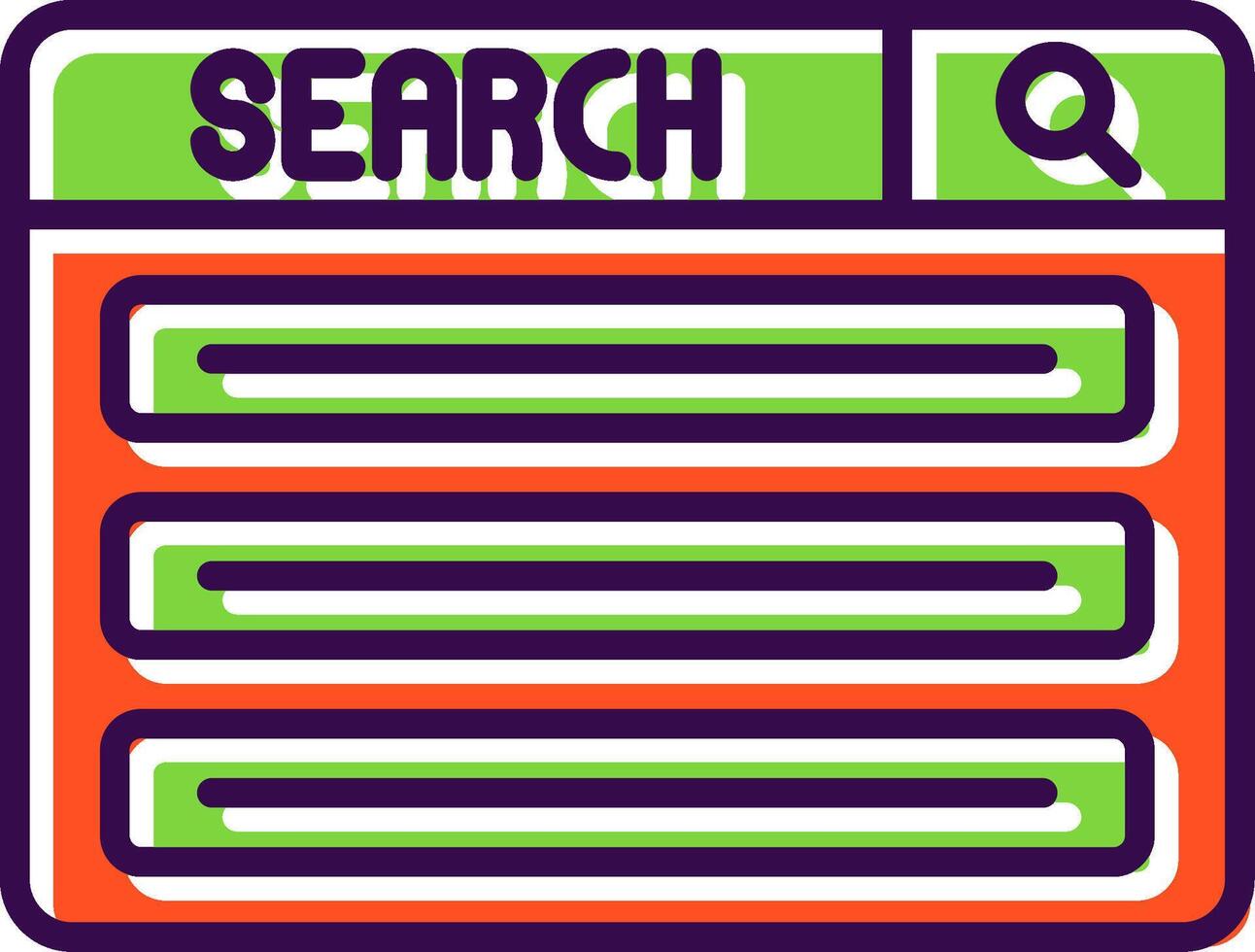 Browser filled Design Icon vector