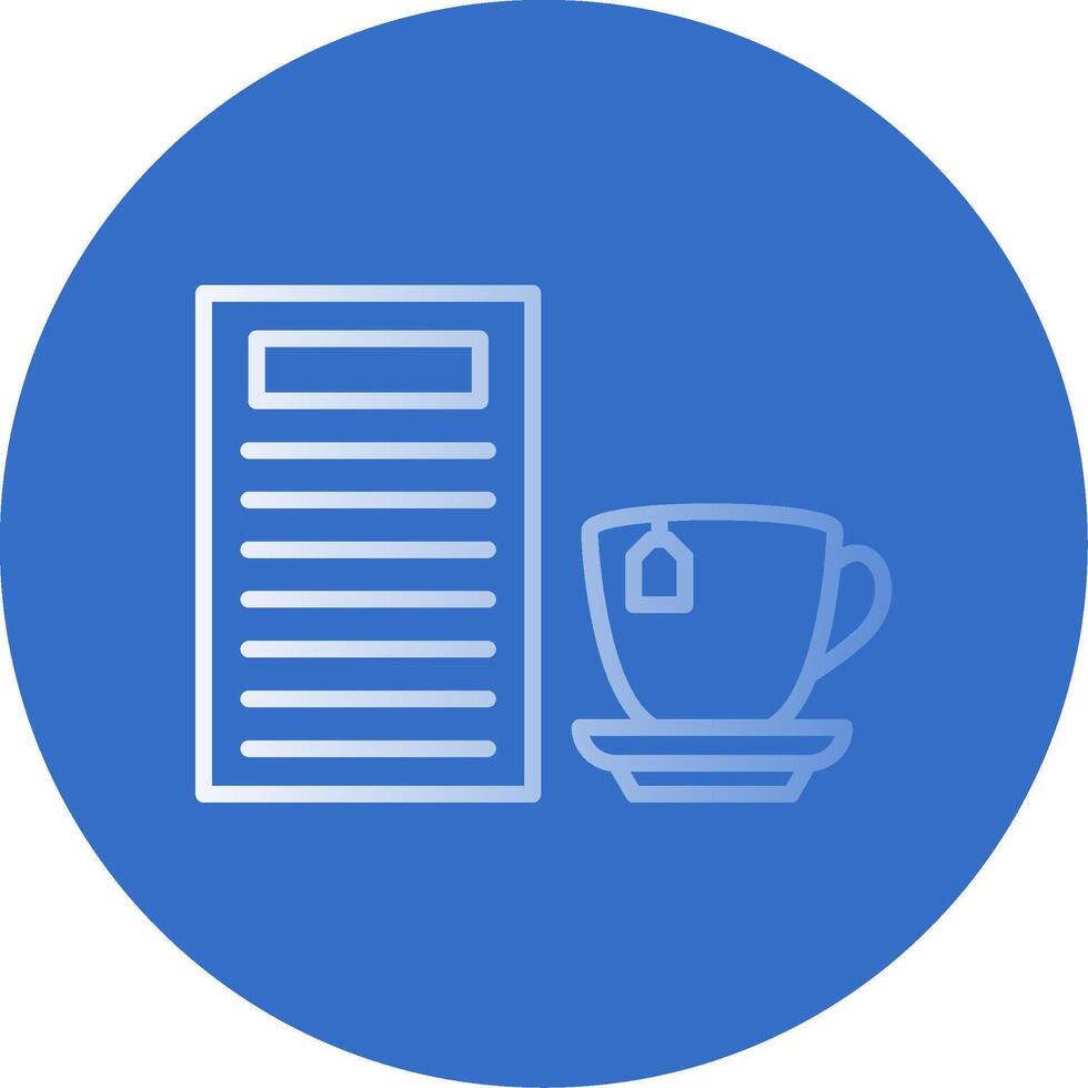 Coffee Manu Flat Bubble Icon vector