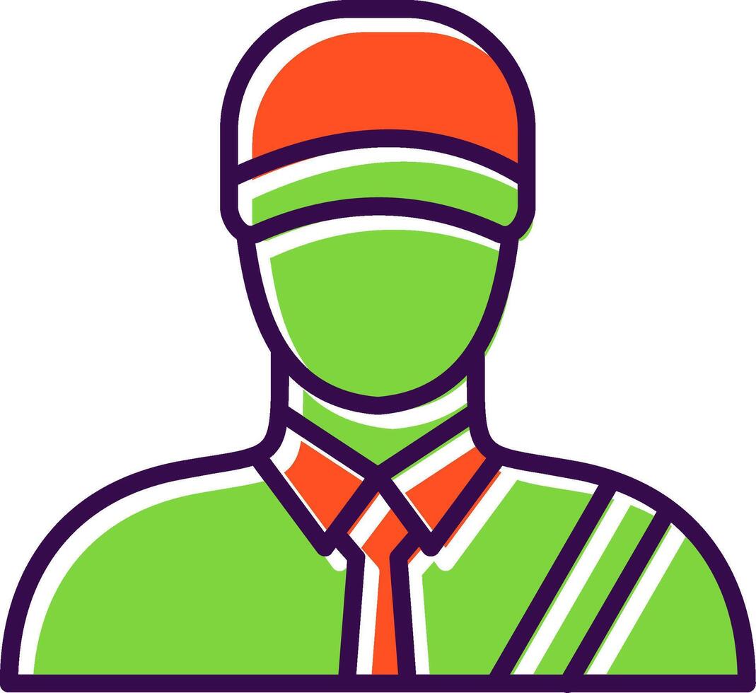 Postman filled Design Icon vector