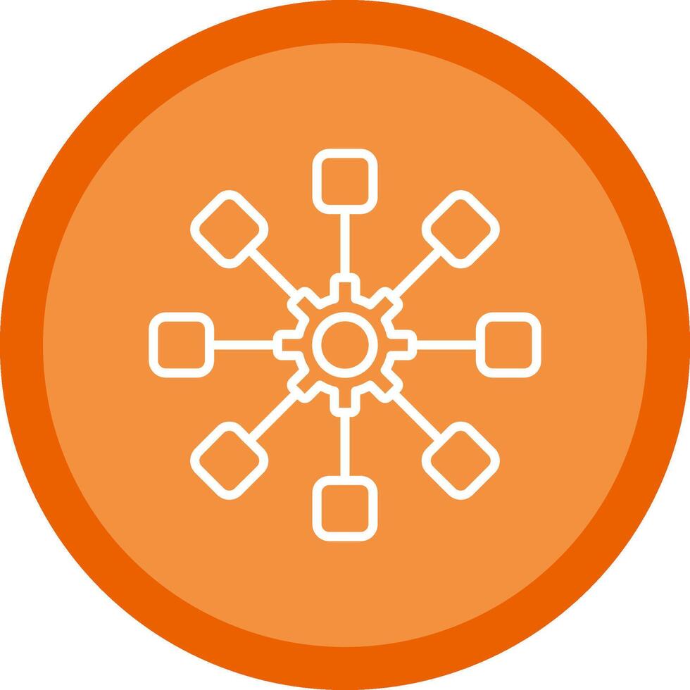 Structure Line Multi Circle Icon vector