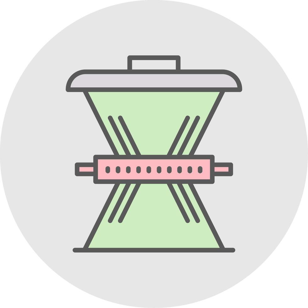 Waste Reduction Line Filled Light Icon vector