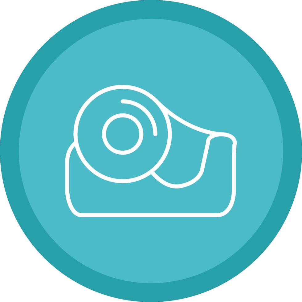 Tape Line Multi Circle Icon vector