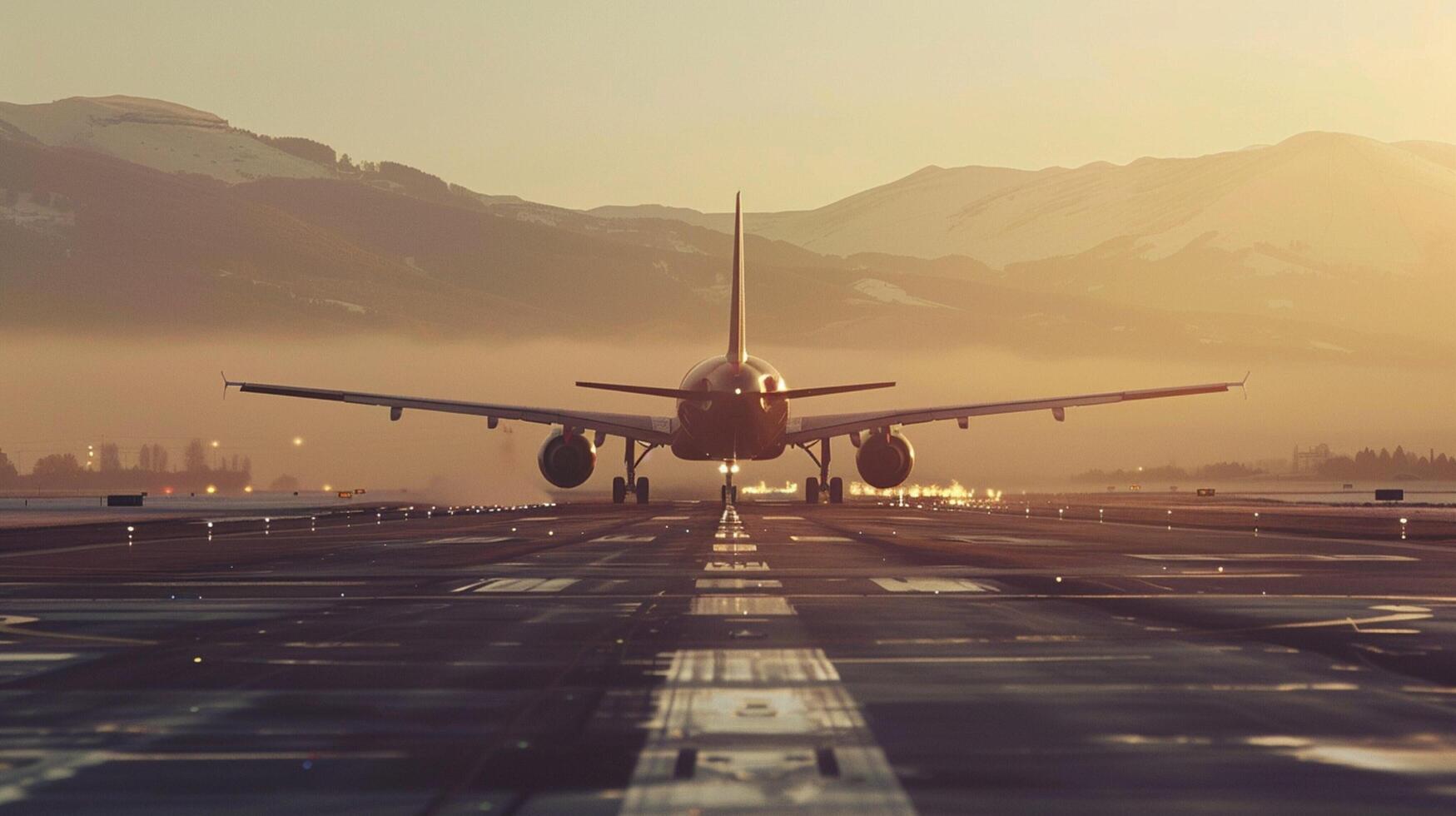 a plane is on the runway with the words photo