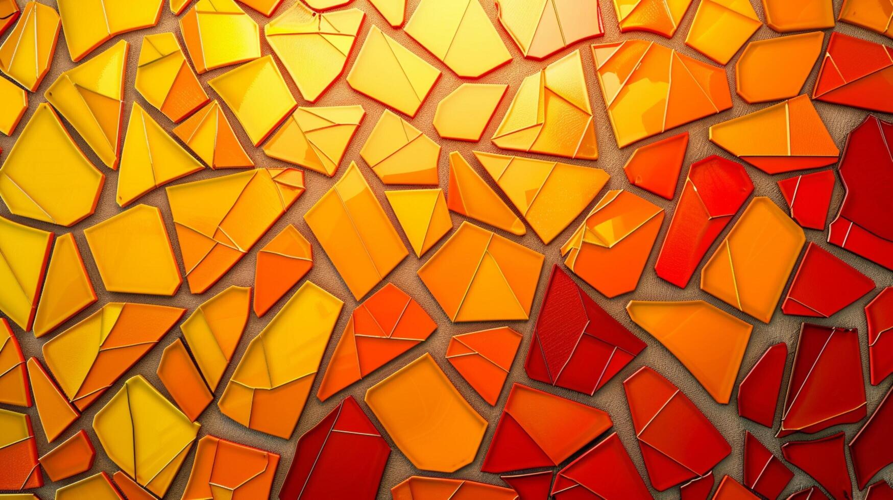 abstract colorful geometric pattern orange yellow photo