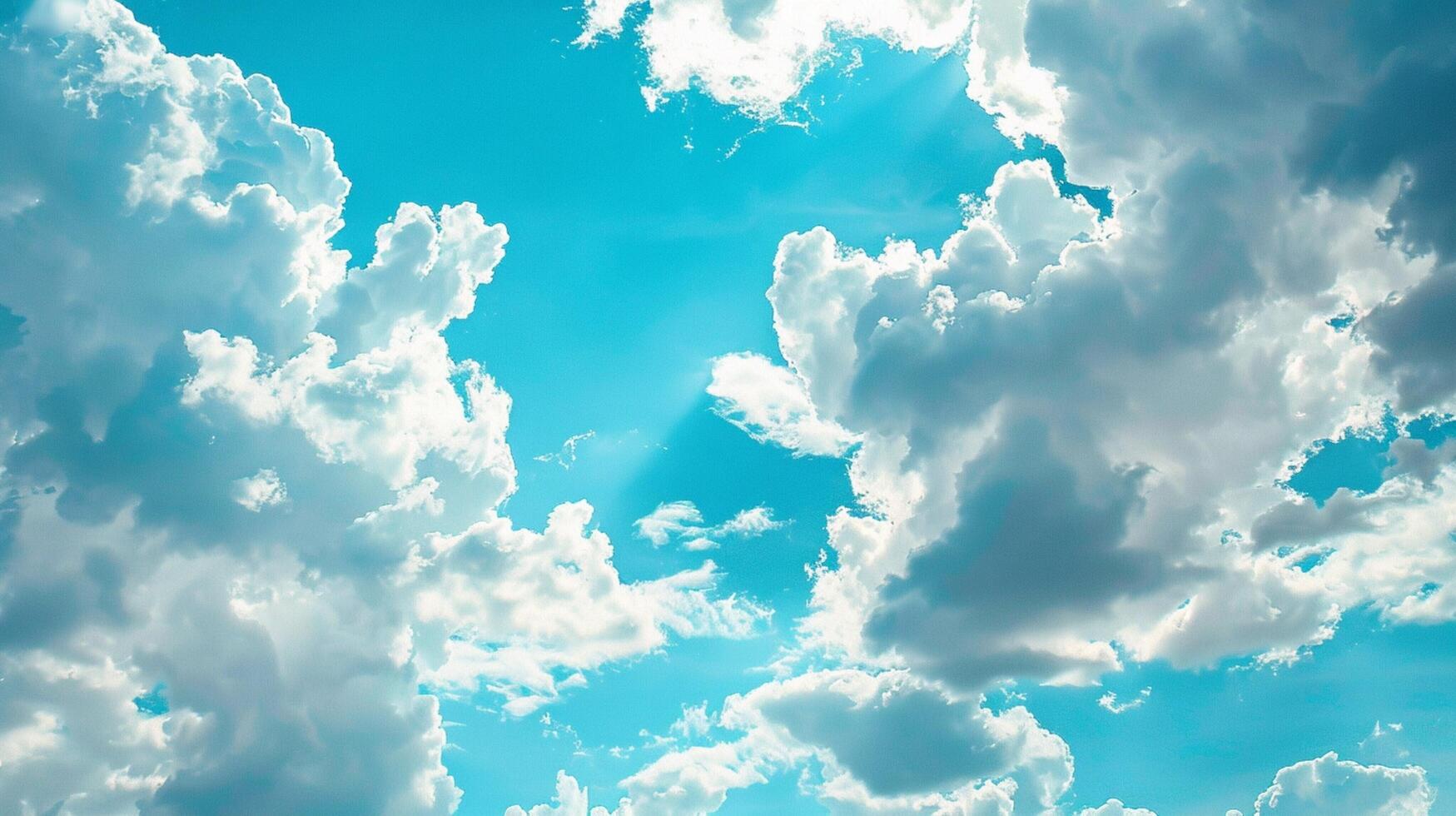 beautiful abstract cloud and clear blue sky land photo