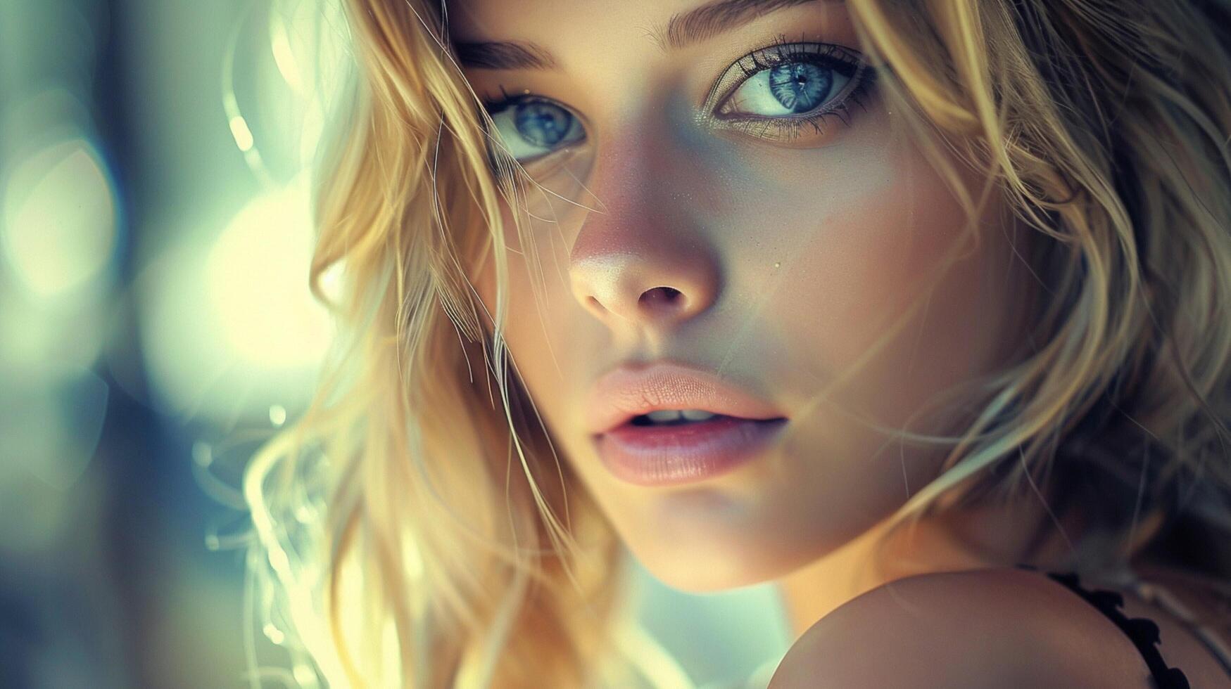 beautiful blonde woman elegance and sensuality photo