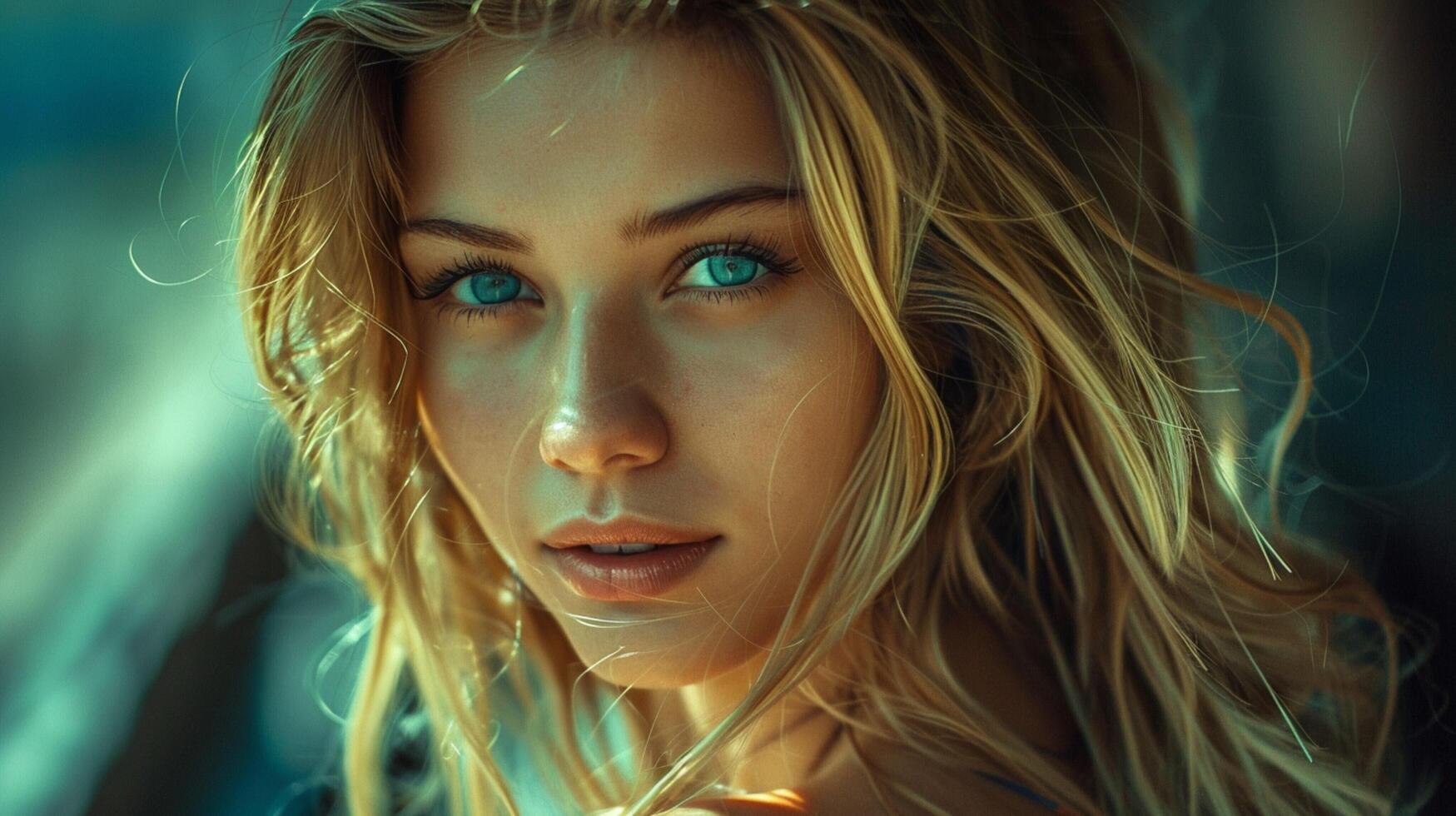 beautiful blonde woman elegance and sensuality photo