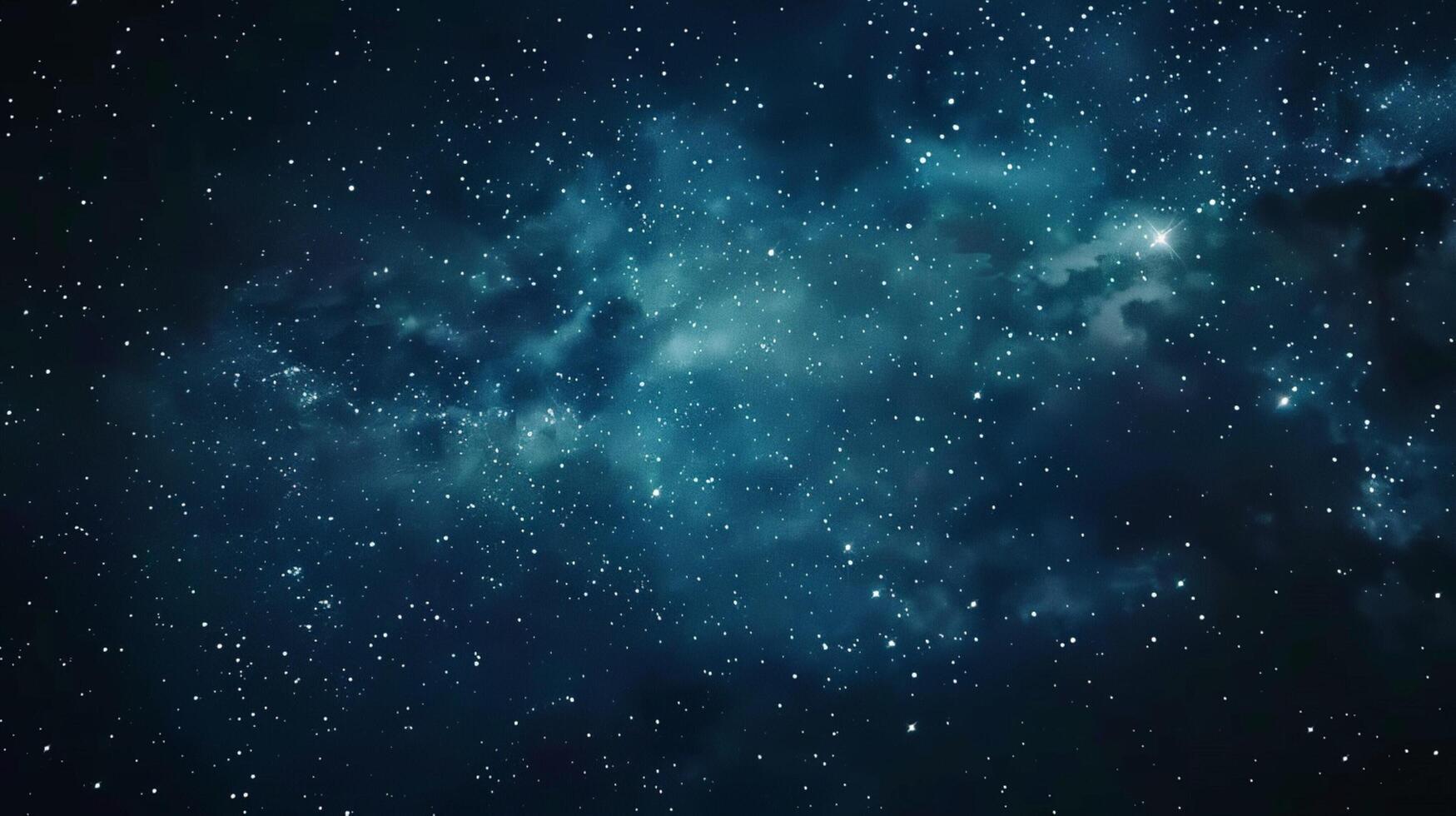 beautiful night sky with shiny stars photo