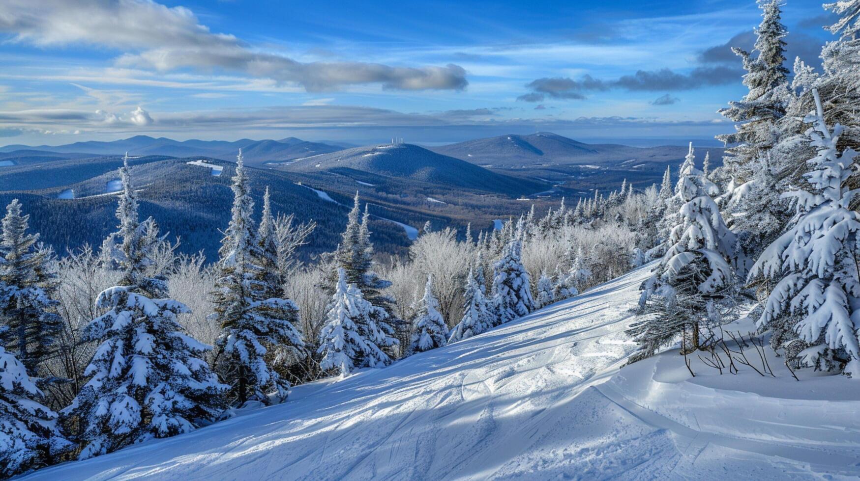 beautiful winter nature landscape amazing mountain photo