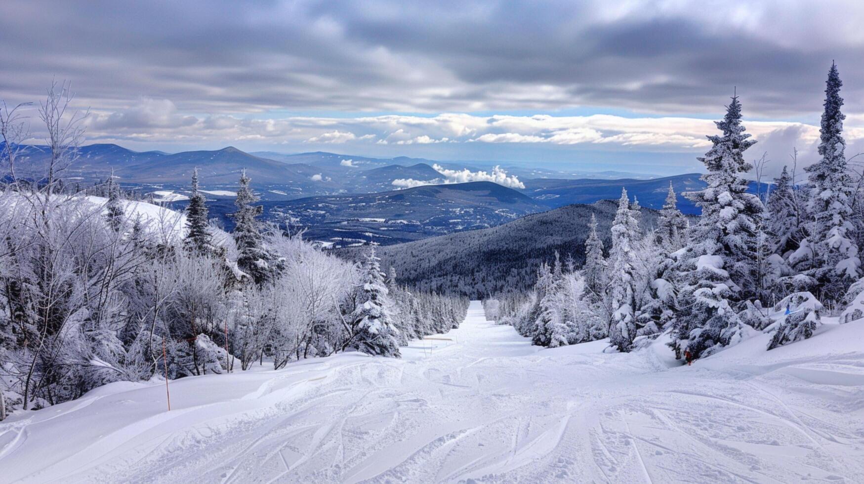 beautiful winter nature landscape amazing mountain photo