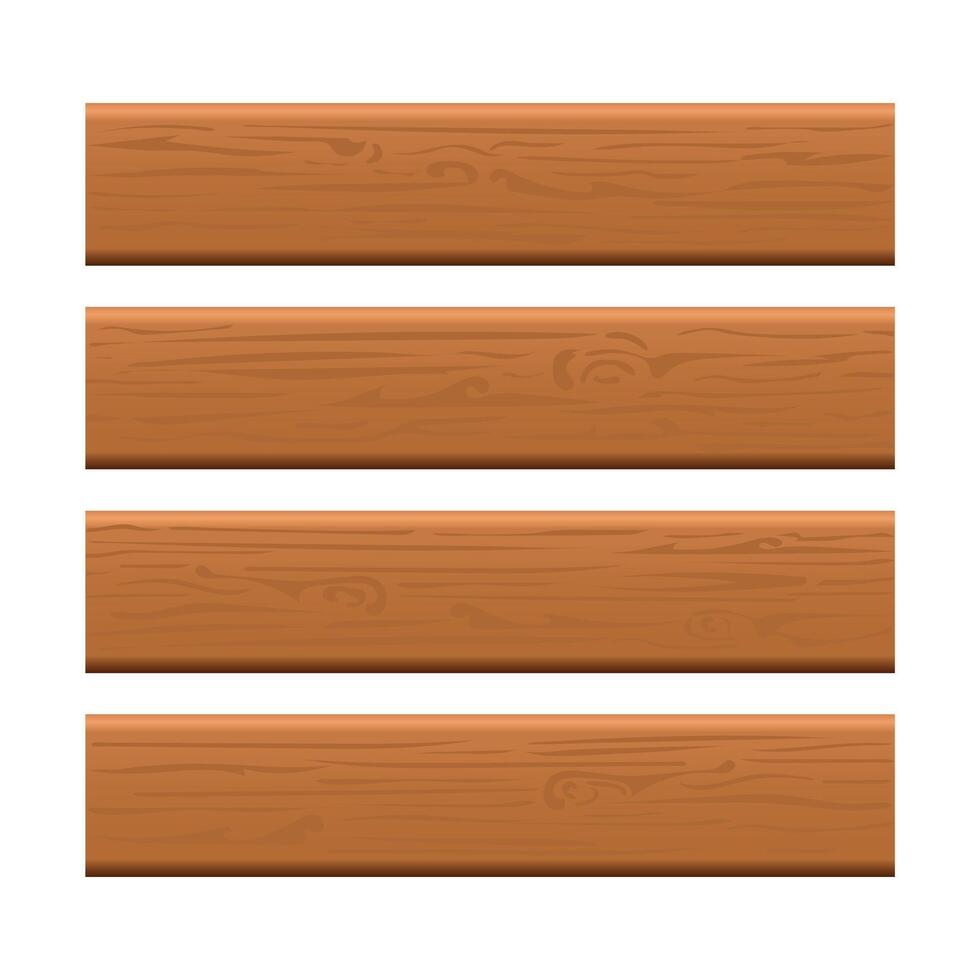 Plank design isolated on white background. vector